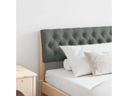 Vidaxl Cabeceira Estofada Cinza Escuro 180 Cm