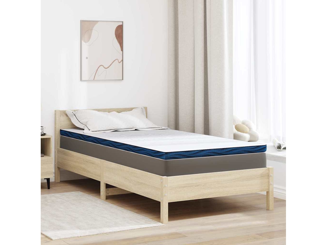 Vidaxl Topper De Colchão 100 X 200 Cm De Espessura Tecido Jacquard