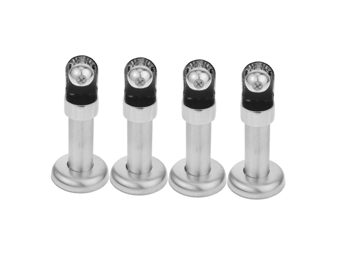 Suporte de Divisória Unilateral em Aço Inoxidável Prateado, com Pés de Separação Robustos para Cabines. SFUSHOS