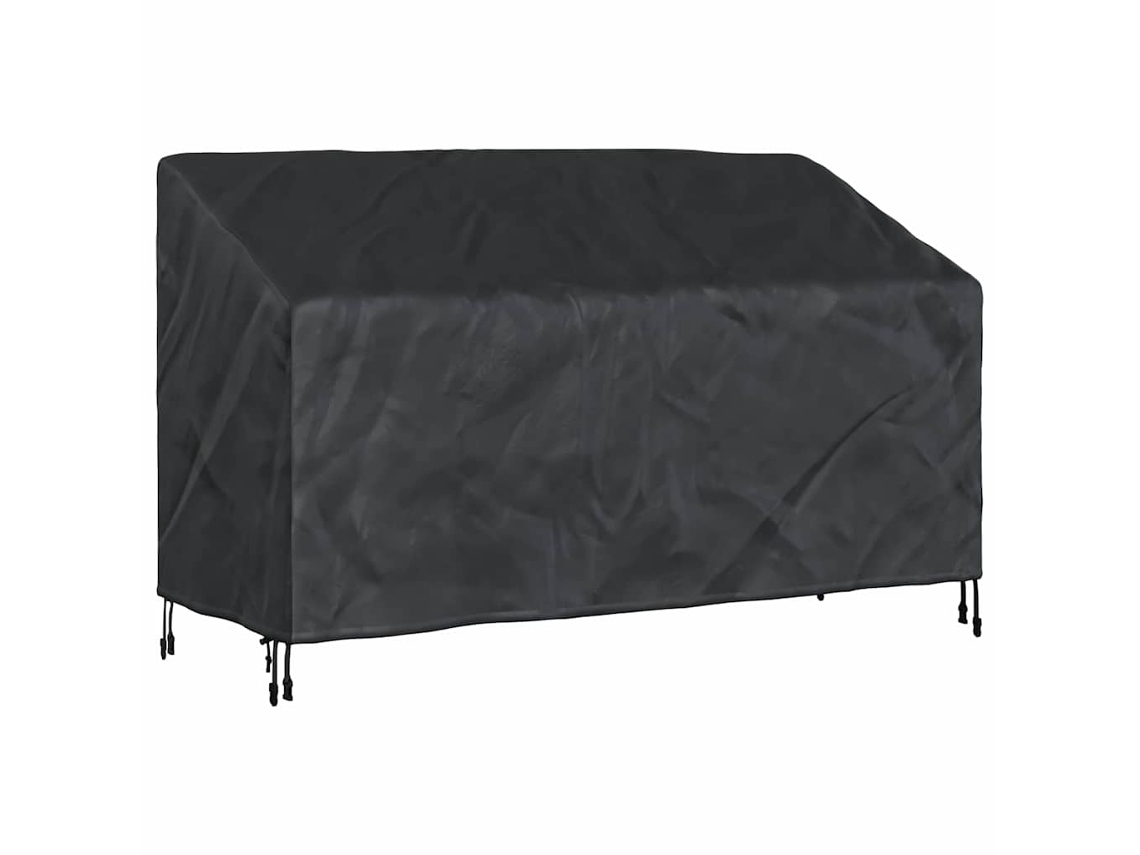 Conjunto 1 Capa De Jardim Vidaxl Preto Oxford (165 X 70 X 65/94 Cm)