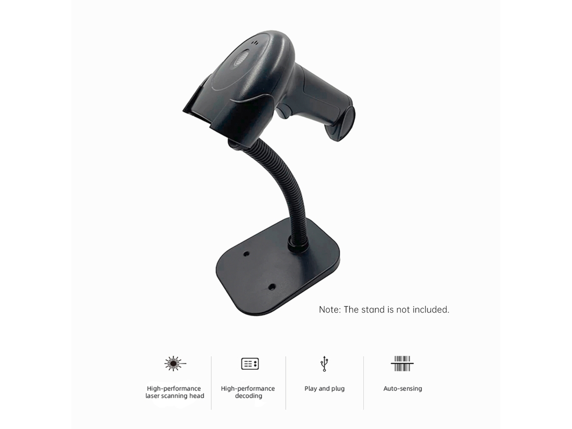 Lector De Códigos De Barras 1d Usb Manual Alámbrico Para Tiendas Supermercados Logística