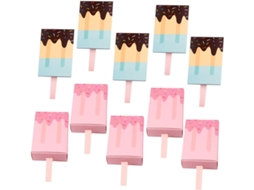 Caixas De Papel Para Sorvete E Doces Ciieeo, Design Com Gaveta, Cores Azul E Rosa, Pacote Com 20-unidades Para