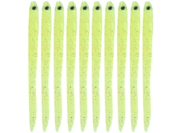 10 Iscas de Minhoca de Silicone para Pesca