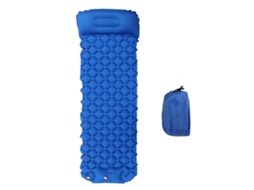Colchão de Ar Ultraleve para Camping Azul Escuro
