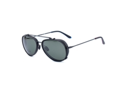 Armação de óculos de grau masculina Vuarnet VL18050001-Sunclip (cinza - aço inoxidável - 145 mm - Ø 54 mm)