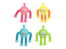 4pcs brinquedo telescópico, mudança de forma, plástico, cores vivas, leve, para crianças, fidget tube S/MARCA