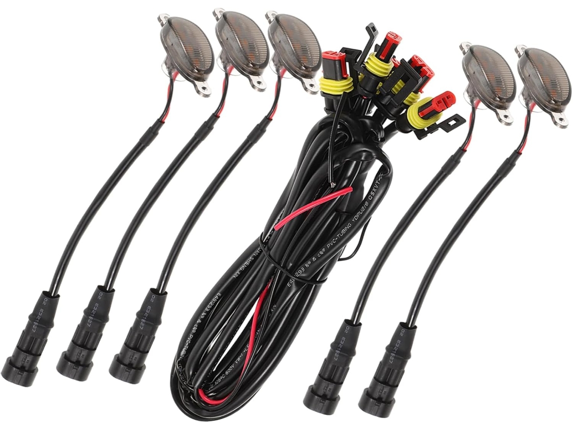 Kit De Instalação Com Fio Para Luzes Decorativas De Led Na Grade Do Carro.