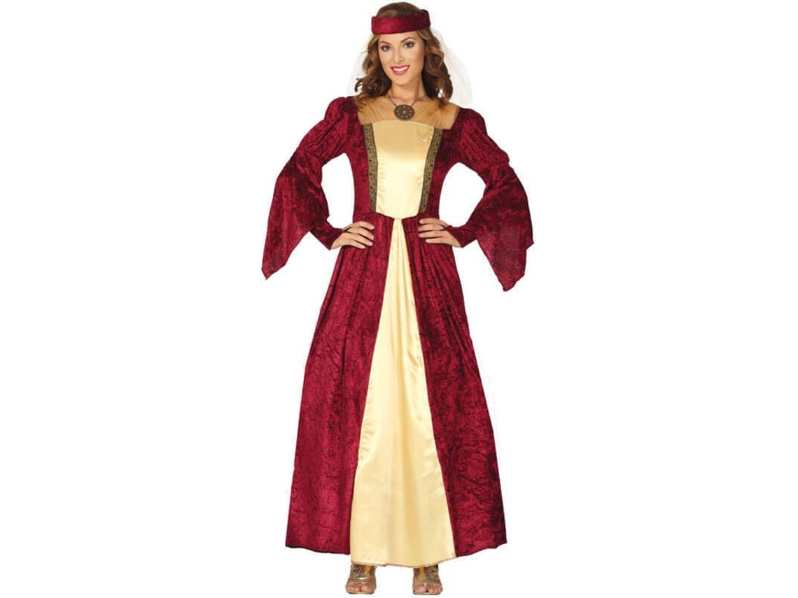 Fato de Mulher DISFRAZZES Dama Medieval Granate (Tam: L)