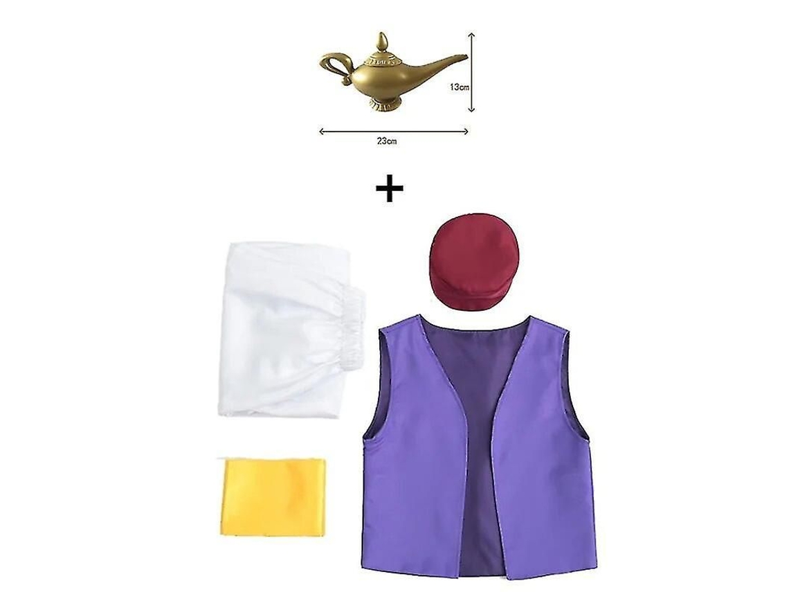Fasst Traje de Príncipe Aladdin, Disney, Cosplay, Festa | S/MARCA