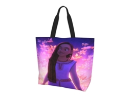 Cartoon Wish Totes Bag Compras Bolsas de Ombro para Mulheres Dobrável Trabalho de Viagem Grande Reutilizável Portátil Bolsa de Compras GOKOCO
