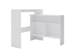Mesa de bar com 2 tampos brancos 130x40x120 cm MAISON EXCLUSIVE