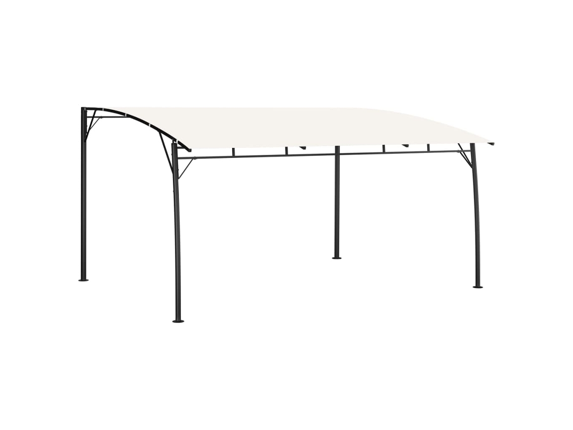Vidaxl Toldo Para-sol De Jardim 4x3x2,55 M Cor Creme