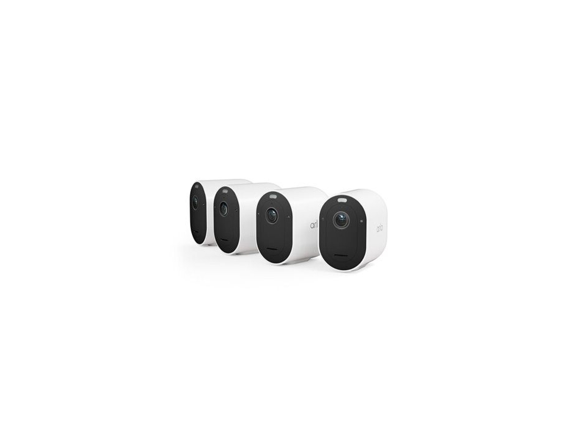 Câmera de segurança conectada Arlo Pro 5 com visão noturna colorida 2K, 4 câmeras e Wi-Fi de banda dupla