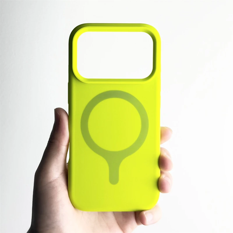 Capa De Silicone Líquido Para Iphone 16 Pro (verde), Compatível Com Carregamento Sem Fio E Resistente A Impactos.