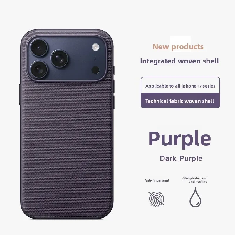 Capa Protetora Trançada (roxa Para Iphone 16), Capa Protetora Magnética Oficial Magsafe.
