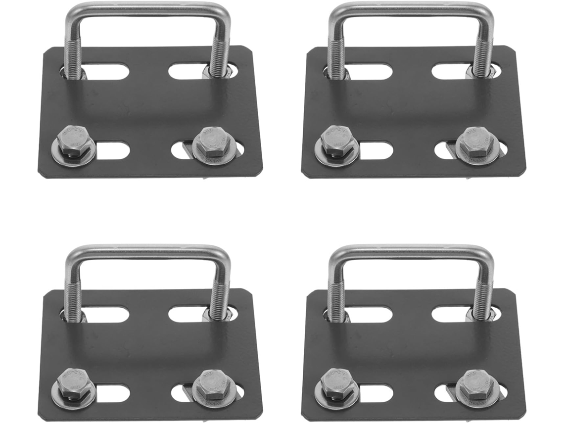 Conjunto De 4 Kits De Montagem De Bagageiro De Teto Em Formato De U Para Carros