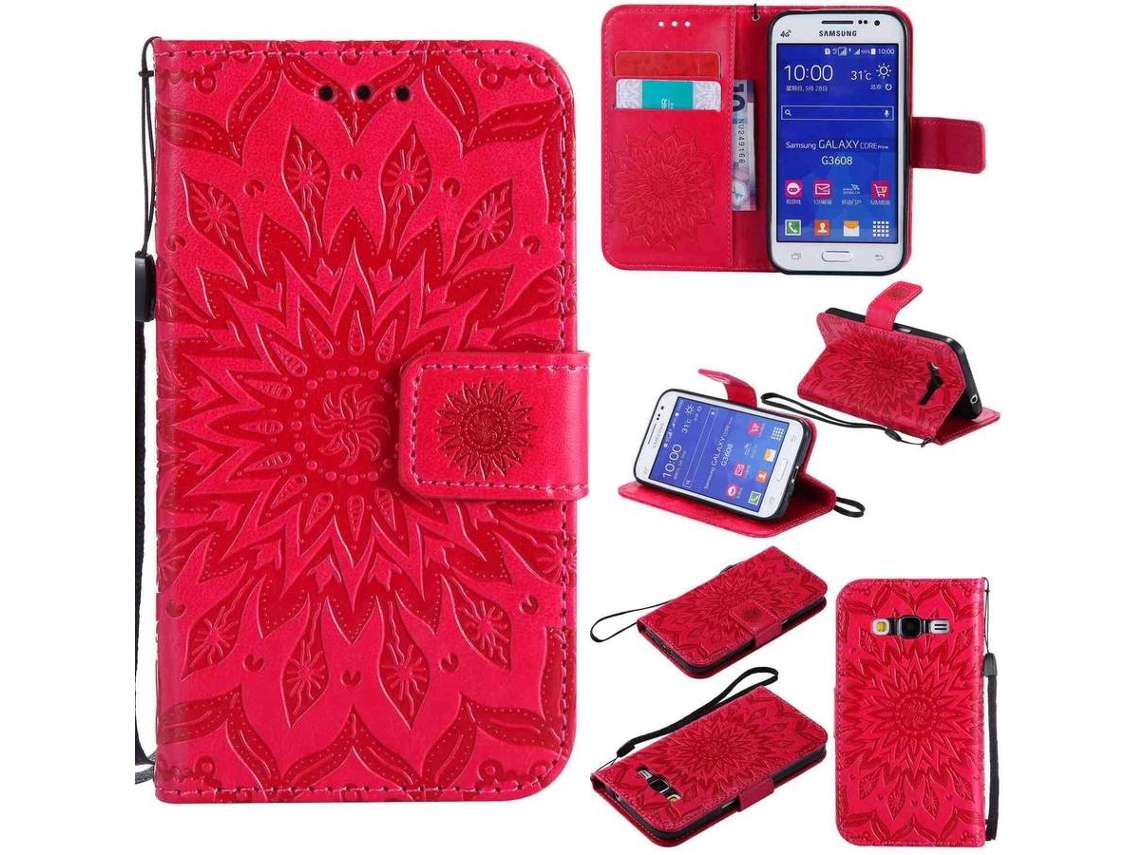 Capa Samsung Galaxy Core Prime GSmartphone HONGWE. Vermelho