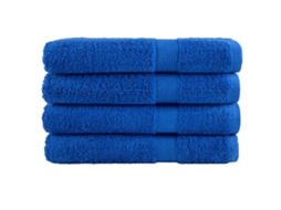 Vidaxl Toalhas Premium Solund 4 Pcs 100x200 Cm 600 Gsm Azul