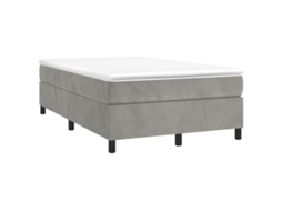 Box Spring Bed, Box Spring Beds Vidaxl Cinzeto Veludo (120 X 190 Cm)