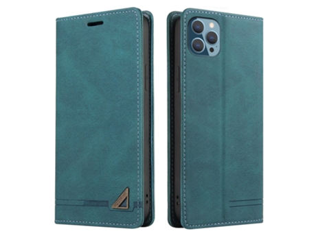 Capa Bloqueio Rfid Para Iphone 14 Pro Gq.utrobe Pele Sintética Anti-riscos Azul