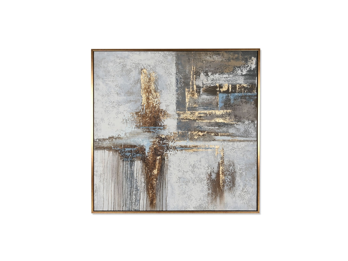 Pintura HOME ESPRIT Abstrato Moderno 131x4x131 cm