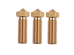 3pcs Bico Volcano de Bronze para Impressora 3d Extruder M6 0.5mm