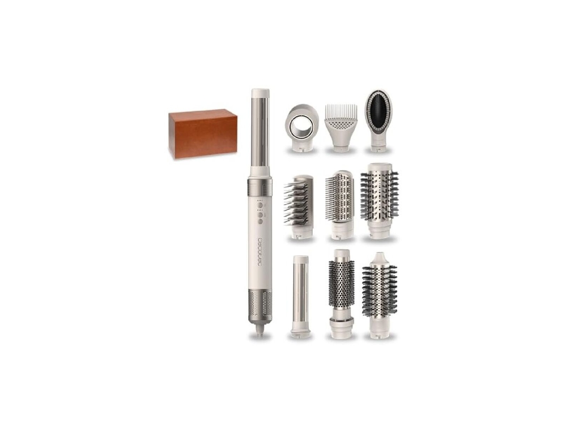 Escova De Styling Cecotec Ceramiccare 10in1 Airglam (cerâmico Champagne)