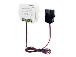 Medidor Inteligente Wifi de Energia Tuya com Relé e Ct 80a, Monitor de Consumo Monofásico 90 250vac