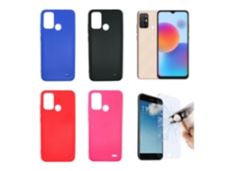 Lurelia Kit Capa Tpu Gel Para Zte Blade A52 (4g), Vidro Temperado 2d Para Ecrã