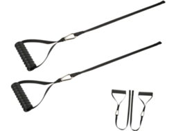 Barra De Força Para Máquina Cabo Fitness Com Faixa Ergonômica Nylon E Pega Em Tpr, Ideal Exercícios Musculação