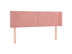 Cabeceira de Cama C/ Abas Veludo 147x16x78/88 Cm Rosa MAISON EXCLUSIVE