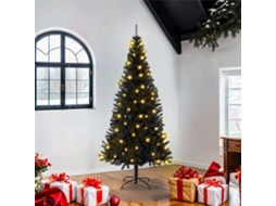 Vidaxl Árvore De Natal Preto 180 Cm Pvc