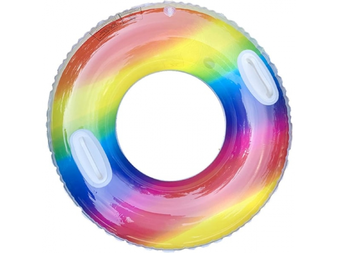 Boia Inflável Arco-íris Para Piscina, Tamanho S 60 (20-40 Gatos).