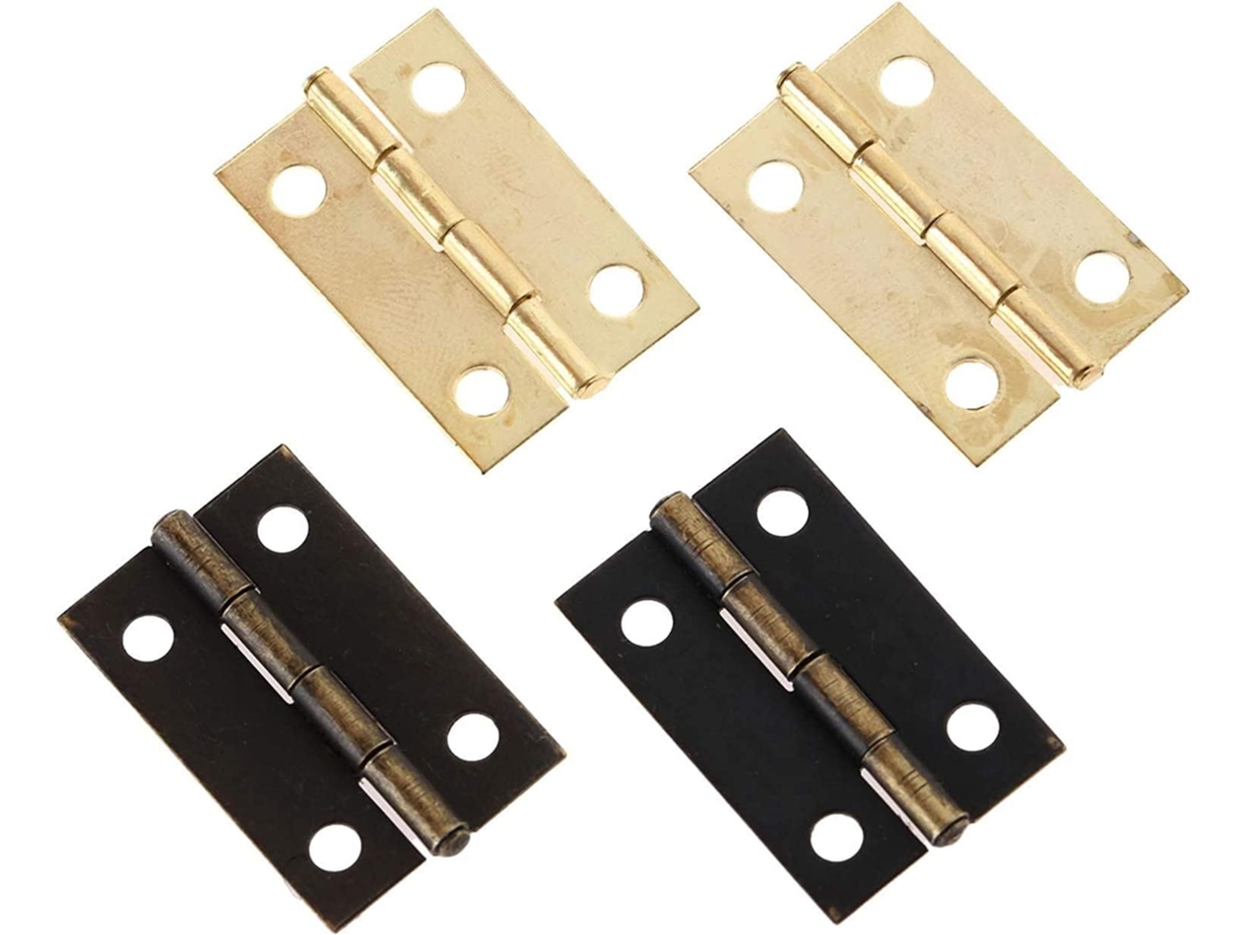 Dobradiças Antigas Decorativas em Bronze 24 10 P,