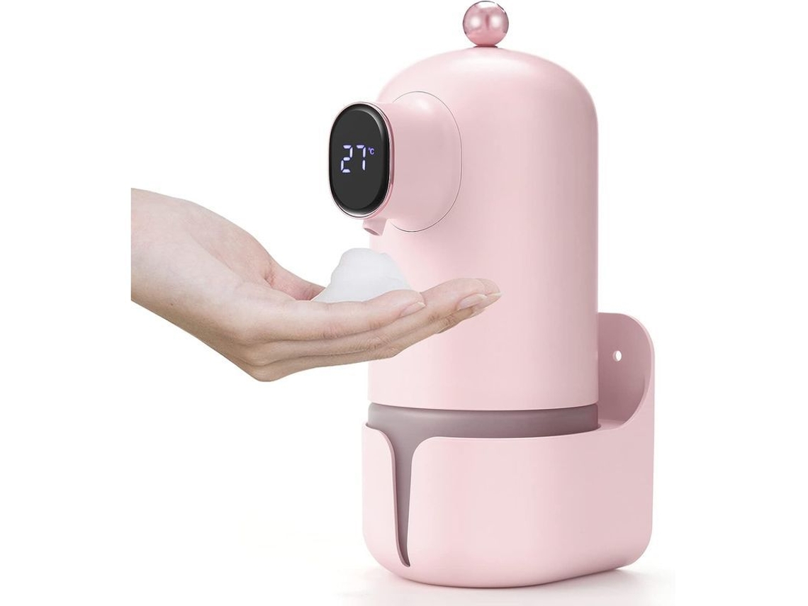 2026 dispensador Automático de Jabón Sin Toque de Parede 300ml Recargável com Sensor Infrarrojo (khaqi)