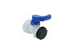 Válvula Butterfly Para Tanque Ibc 1000l Com Rosca S60x6 2 Polegadas Hdpe