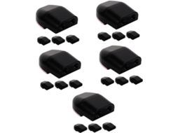 Conjunto De 5 Apitos Repelentes De Veados, Apitos Para Carro, Kit De Segurança Automotiva, Buzina Para Carro, Abs Preto