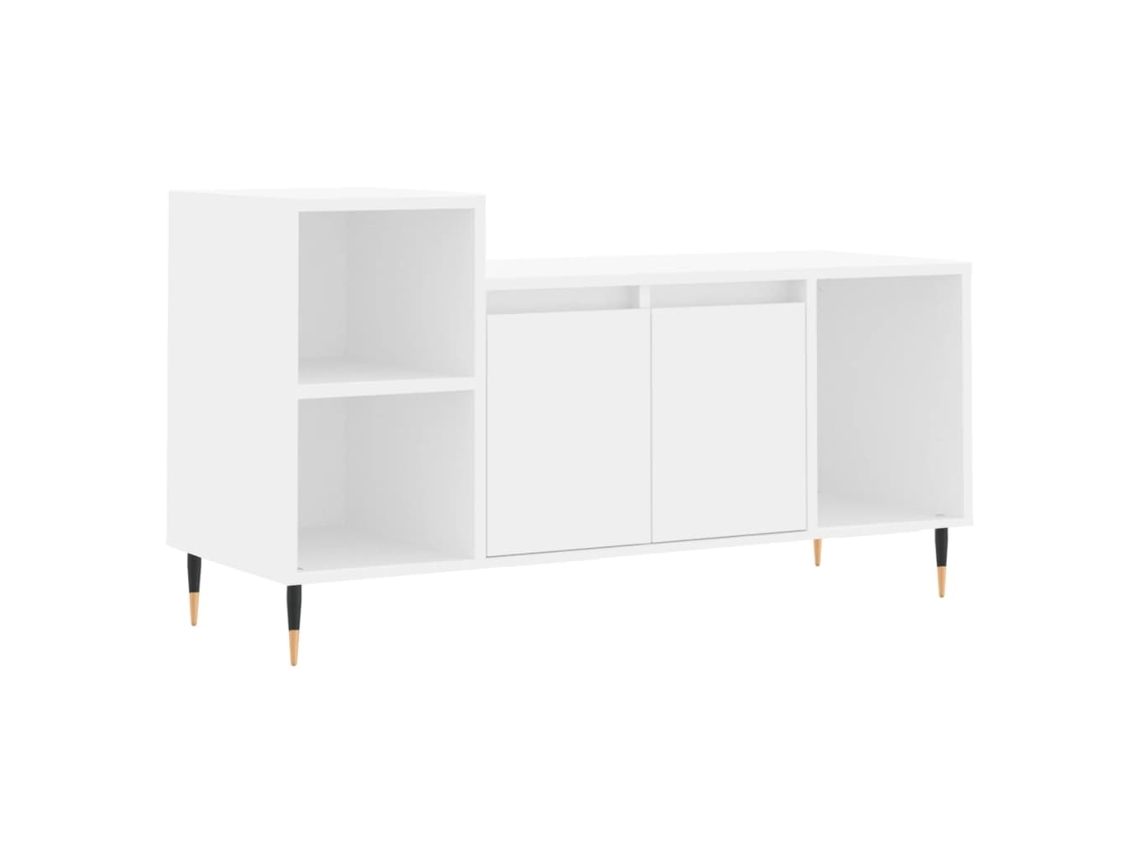 Móvel P/ Tv 100x35x55 Cm Madeira Processada Branco MAISON EXCLUSIVE