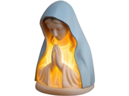 Luminária Noturna Decorativa Da Virgem Maria, Decoração Católica Casa, Presente Religioso, Luminária Com Estátua