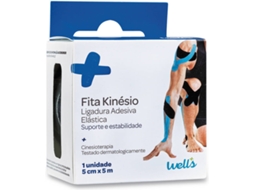Fita de Kinésio Azul WELLS T. Único 5m x 5cm