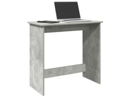 Vidaxl Secretária 80x40x75 Cm Contraplacado Cinzento Cimento