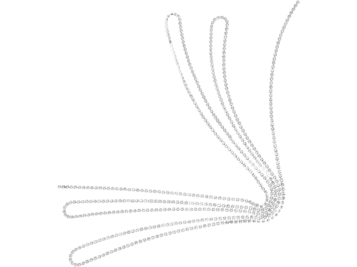 Corrente Prateada Com Strass E Engaste Em Garra, Ideal Para Hobbies Criativos, Confecção De Joias E Decoração