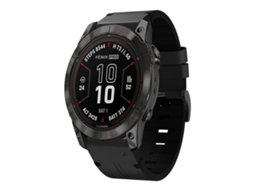Bracelete para Garmin Fenix 7x Pro XIAOMOYU em Couro com Fivela de Aço (26mm) Preto
