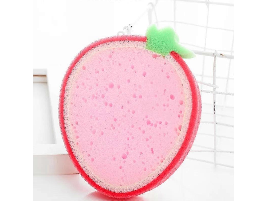 Pano De Prato Esponja Espessado Modelo De Frutão Morango