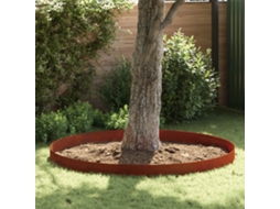 Vidaxl Acabamento Para Gramado 4 Unid. 450 X 20 Cm Ferro Enferrujado