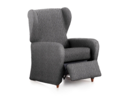 Capa para Poltrona de Relaxamento Bielástica Adaptável Roc 1 Lugar 60-85 Cm Cinza Escuro VIPALIA