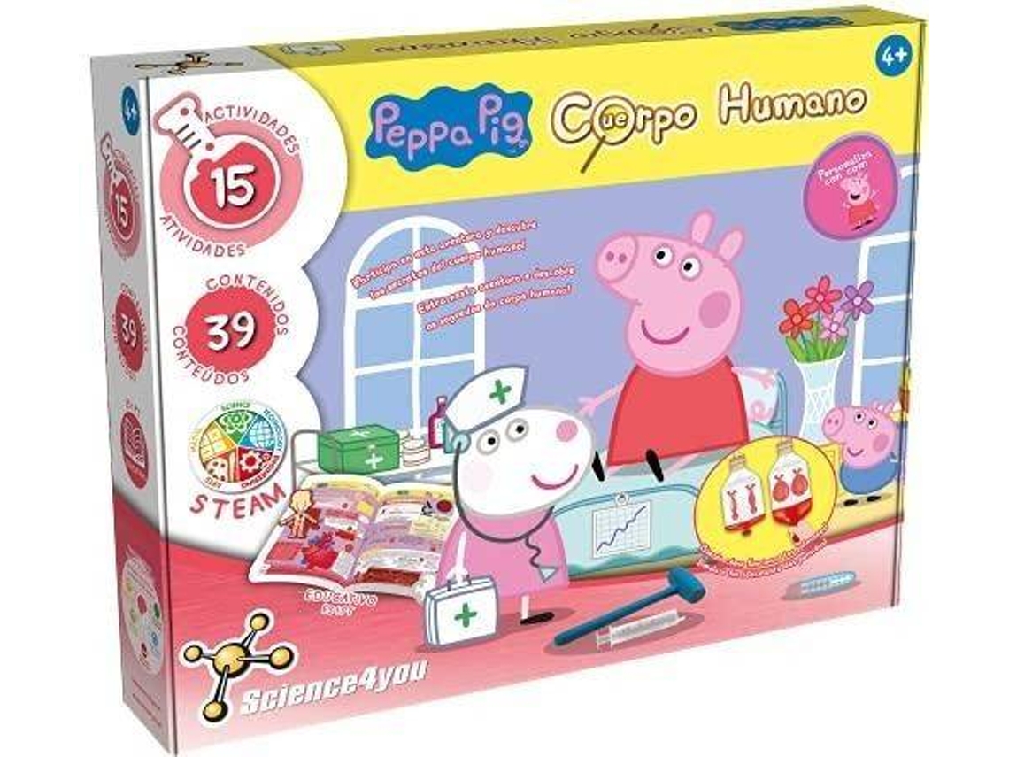 Kit de Ciência SCIENCE4YOU Peppa Pig Corpo Humano (Idade Mínima: 4 - Espanhol)