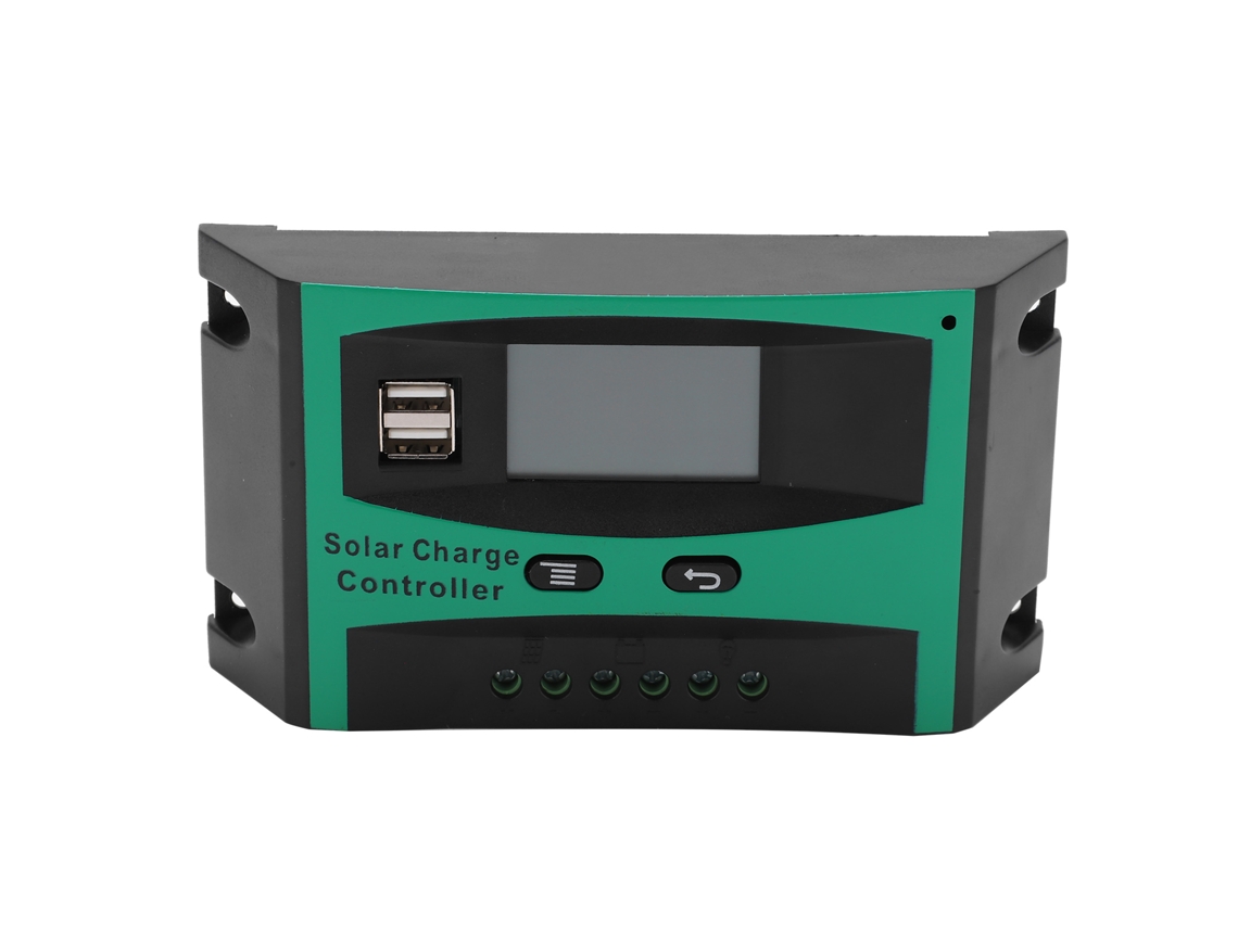 Controlador De Carga Solar 12v/24v Automático Pwm Com 2 Portas Usb Para Lâmpada Fotovoltaica De Rua 20a