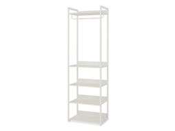Bengaleiro De Pé Jässaatka 1 Varão 5 Prateleiras Aço 200x61x40 Cm Cinzento [EN.CASA]