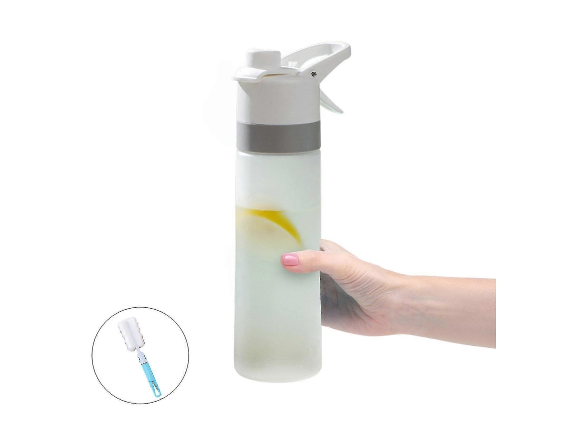 Garrafa de água portátil de 650ml com função de spray para esportes ao ar livre e atividades físicas. Brilvibera
